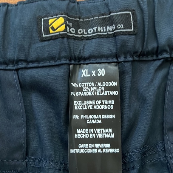 BC Clothing Men's Convertible Stretch Pant navy Size XL x 30 - Picture 11 of 14